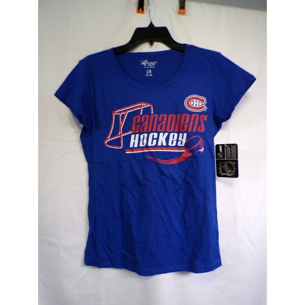 G-III 4Her Montreal Canadiens Women's T Shirt Large Royal Blue